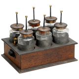 莱顿瓶电池 (Battery of 6 Leiden Jars)