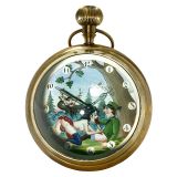 性爱主题怀表 (Ball Clock with Erotic Motif)