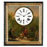 带八音盒的画挂钟 (Picture Clock with Musical Movement)