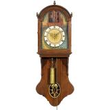 弗里西亚产的带活动军人雕像挂钟 (Dutch Staartklok with Moving Soldier)