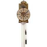 铁制彩色花纹闹钟 (Painted-Dial Iron Clock with Alarm)