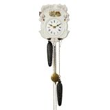 黑森林陶制盾形时钟 (Black Forest Porcelain Shield Clock)