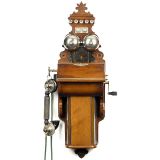 丹麦挂式电话机Emil Møller, 约1910年