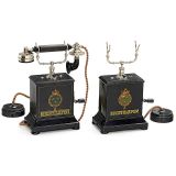 2台瑞典台式电话机Rikstelefon, 1894年后