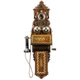 挪威挂式电话机Elektrisk Bureau Kristiania, 1897年