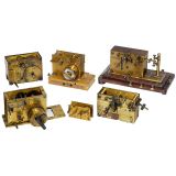 5台电报机备件, 约1900年