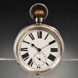 男式怀表The Atlas Watch, 银壳, 1884年