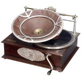 台式唱片留声机Pathé, 带扩散器, 约1925年