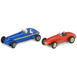 2辆玩具赛车, 约1960年