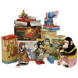 5个日产装电池的玩具