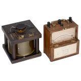 可变电容器和电压表 约1910年