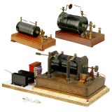 3个Ruhmkorff的感应线圈 约1900年