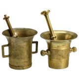 2个药用研钵 约1850年