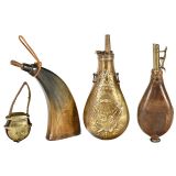 呈放粉末的角状和瓶状容器, 1800年后