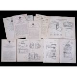 不同国家的早期的专利证书9张 1883-1949