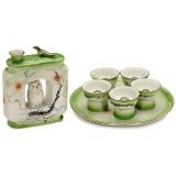 Sake Set with Erotic Motifs