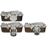 2 x Leica IIIa and 1 x IIIc