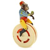 Mechanical Circus Monkey by Fleischmann, c. 1950