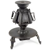 French Laundry Stove with 5 Irons, c. 1890