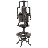 Large French Laundry Stove with 6 Irons, c. 1920