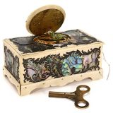Bone and Mother-of-Pearl Singing Bird Box Automaton, c. 1930