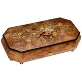 Sankyo Musical Bot with Inlaid Case