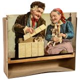 German Chromolithographed Paper Automaton Picture, 1910–20