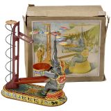 Elephant Juggling with Balls by NBN, c. 1952