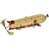 Orobr Tinplate Clockwork Airship, c. 1925