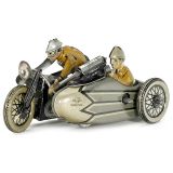 Military Motorcycle with Sidecar and Machine Gun, c. 1930