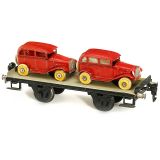 Märklin Stage Wagon with 2 Cars No. 1766/1, Gauge I, c. 1933
