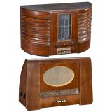 2 Stylish English Radio Receivers, c. 1950