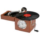 Peter Pan Alarm Clock Gramophone, c. 1930