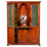 Large Phonograph and Cylinder Cabinet, c. 1905