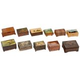 11 Tabatière Musical Boxes, 1920 onwards