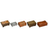 5 Tabatière Musical Boxes by Cuendet
