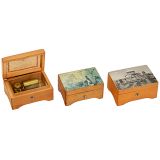 Unusual Pair of Christian Science Musical Boxes, c. 1940s/50s