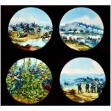 4 Large Lantern Slides 7 x 11 2/5 in. by Krüss, Hamburg