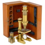 German Compound Microscope by Wasserlein, c. 1870