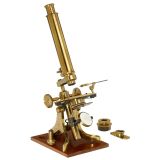English Compound Monocular Microscope, c. 1860