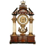 Viennese Repeater Portico Clock, c. 1840