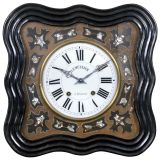 French Bull's Eye Wall Clock, c. 1890