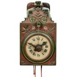 Black Forest Wooden Whell Timepiece, c. 1780