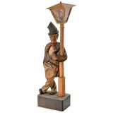Carved Wood Whistling Automaton by Karl Gries baum, c. 1960