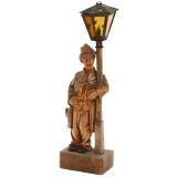 Carved Wood Whistling Automaton by Karl Gries baum, c. 1960