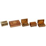 4 Musical Boxes by Reuge