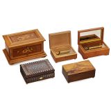 5 Swiss Musical Boxes