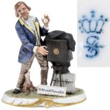 The Photographer Porcelain Figure by Sitzendorf