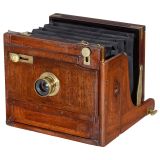 English Stereo Camera for Sliding Lens Board, c. 1880