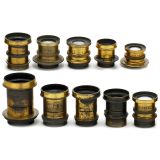 10 Brass Landscape Lenses, c. 1880–1910